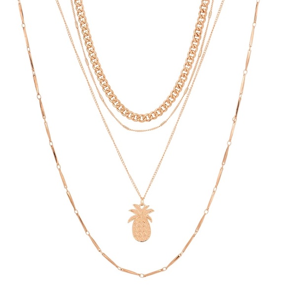 Pineapple Lovers ♡ Choker Layered Necklace - Picture 4 of 8